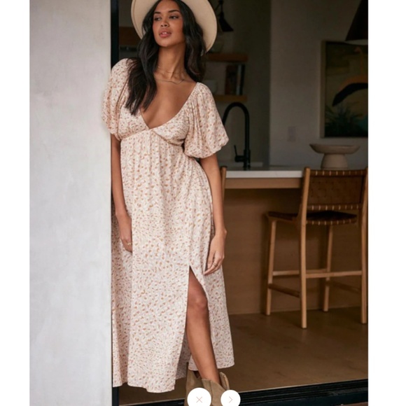 Saltwater Luxe Tristan Midi Dress – Sand - Size Medium - Picture 4 of 15